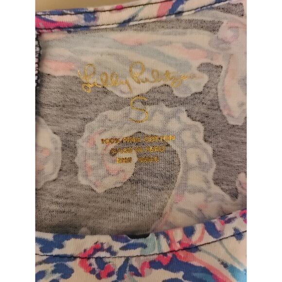 Lilly Pulitzer cotton Luella dress navy seahorse seashell print dress - small - Picture 6 of 6